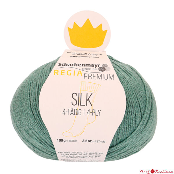 Regia Premium Silk zsálya zöld zoknifonal  00018