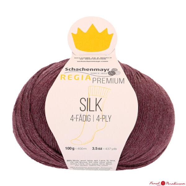 Regia Premium Silk füge lila zoknifonal 00045