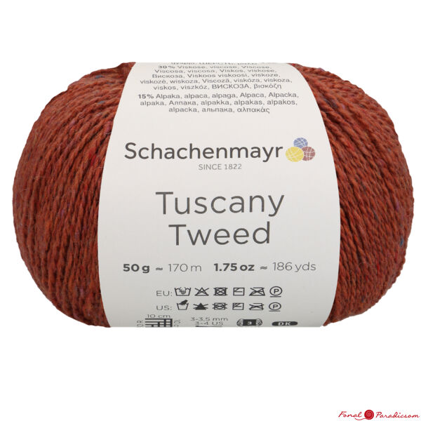 Tuscany Tweed terakotta piros 00022