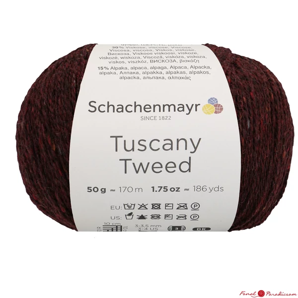 Tuscany Tweed gránát alma bordó 00033