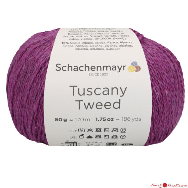 Tuscany Tweed málna sötét rózsaszín 00034