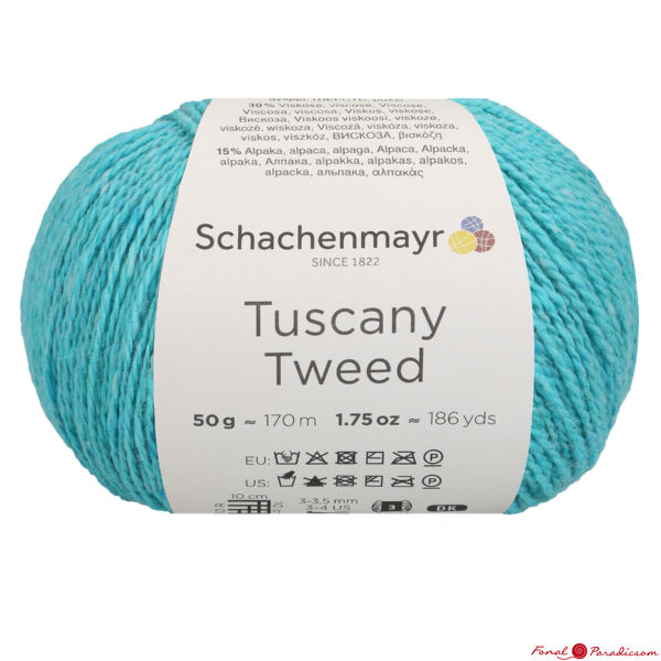 Tuscany Tweed türkiz kék 00068