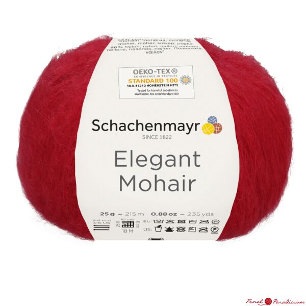 Elegant Mohair cseresznye piros 00030