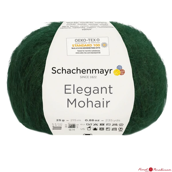 Elegant Mohair fenyő zöld