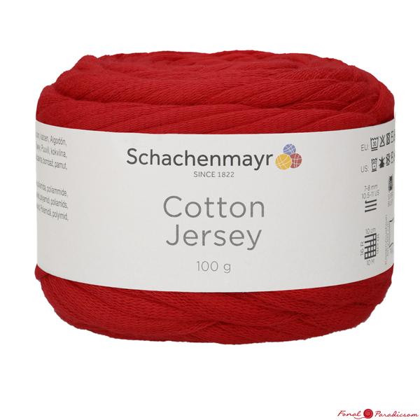 Cotton Jersey spagetti fonal piros