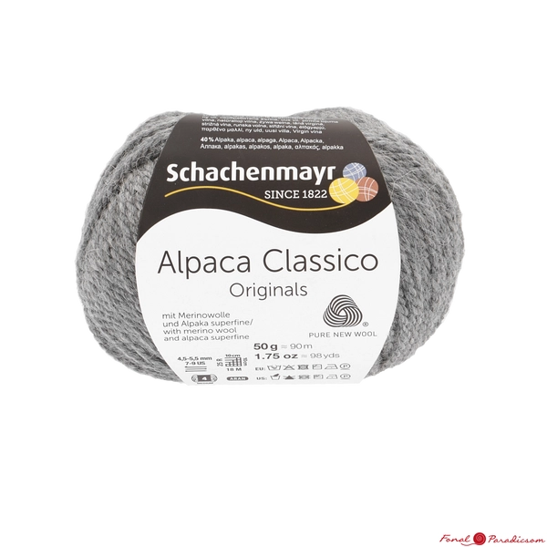 Alpaca Classico kavics szürke melánzs 00094