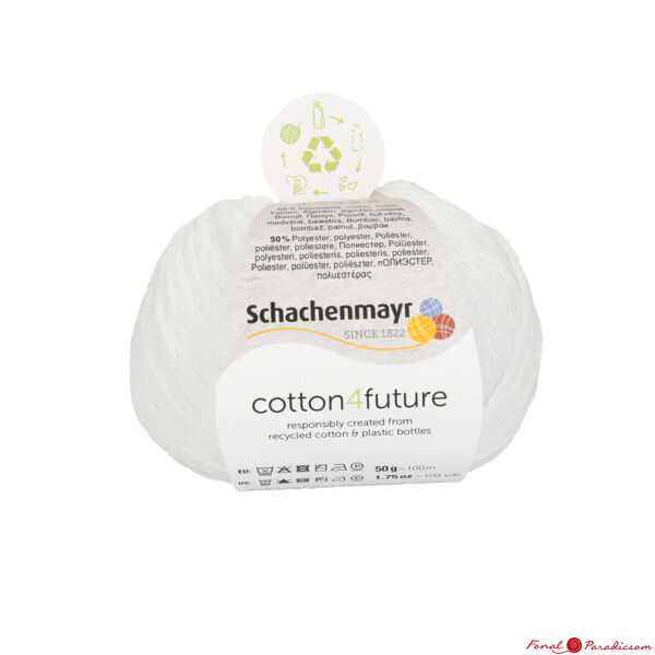 Cotton 4future fehér kötő fonal