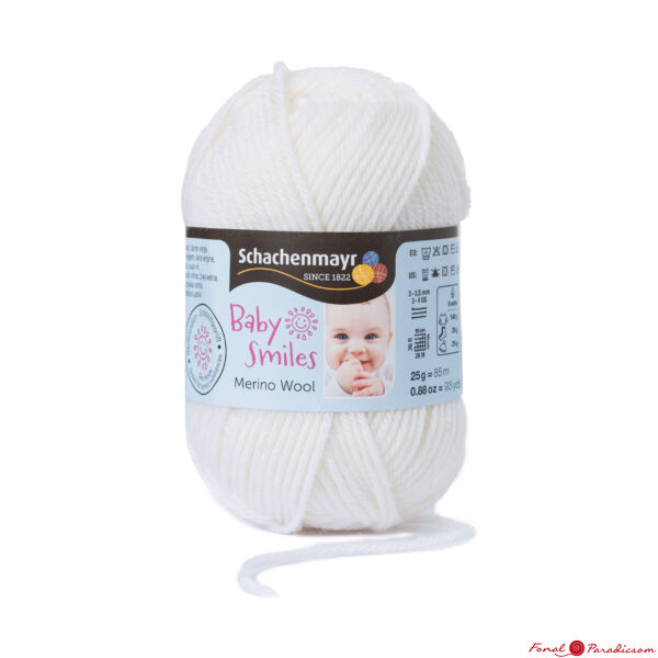 Merino Wool Baby Smile Natur törtfehér 01002