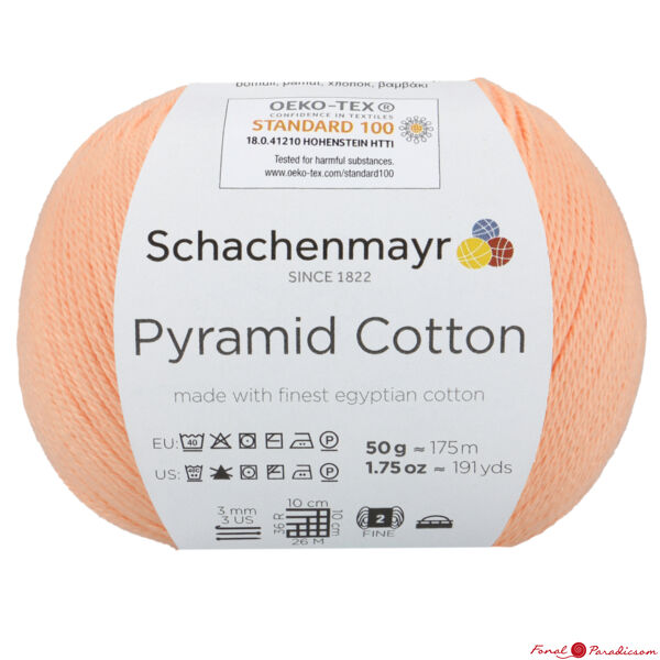 Pyramid Cotton extrafinom pamutfonal barack színben