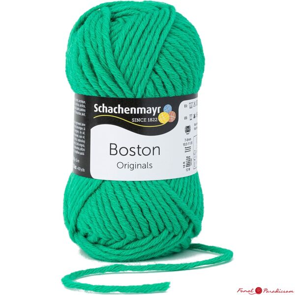 boston téli fonal zöld színben