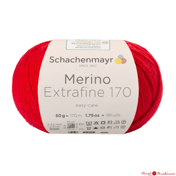 Merino extrafine 170 cseresznye piros 00031