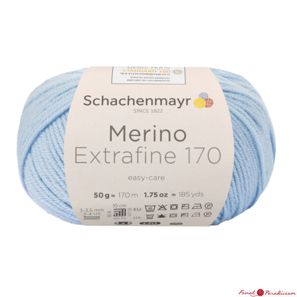 Merino extrafine 170 világoskék 00052