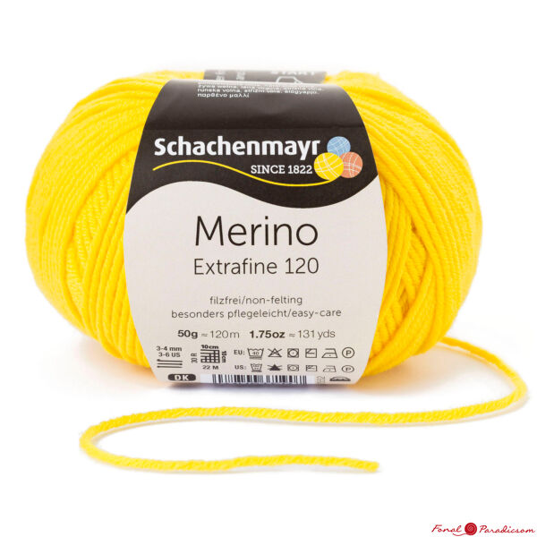 Merino Extrafine 120 pitypang sárga 00122