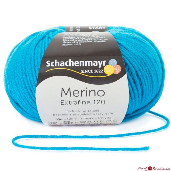 Merino Extrafine 120 capri kék 00168
