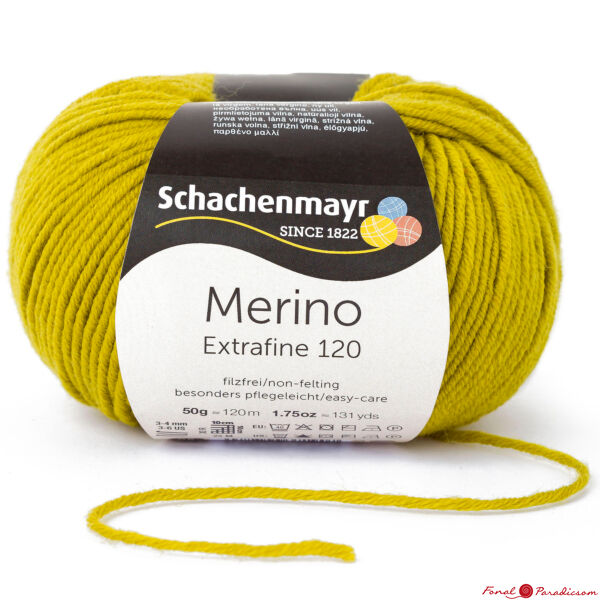 Merino Extrafine 120 ánizs sárga /zöld 00174