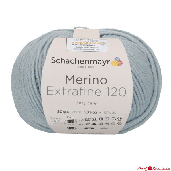 Merino Extrafine 120 jég kék 01152