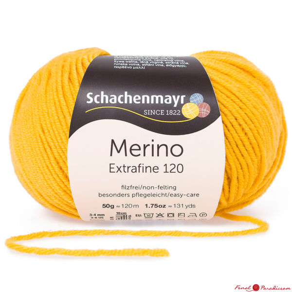 Merino Extrafine 120 méz sárga 10123