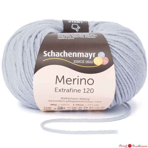 Merino Extrafine 120 ezüst kék 10192