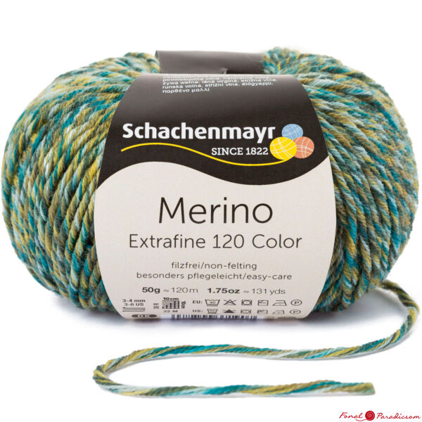 Merino Extrafine 120 Color oliva-arany 00498