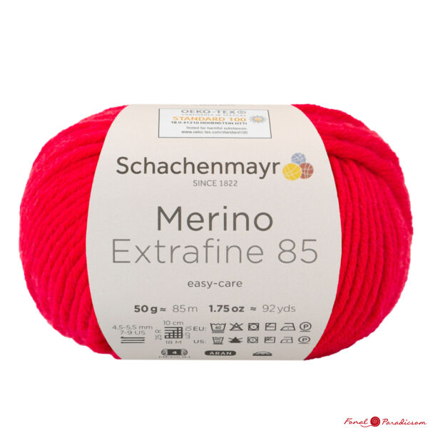 Merino Extrafine 85 cseresznye piros 00231