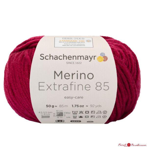Merino Extrafine 85 bor vörös 00232