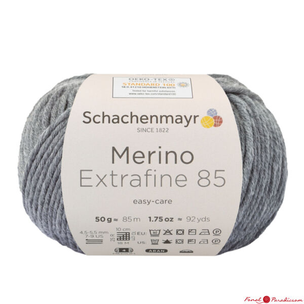 Merino Extrafine 85 szürke melírozott 00292