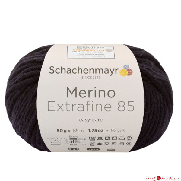 Merino Extrafine 85 fekete 00299