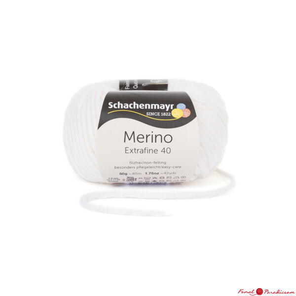 Merino Extrafine 40 fehér 00301