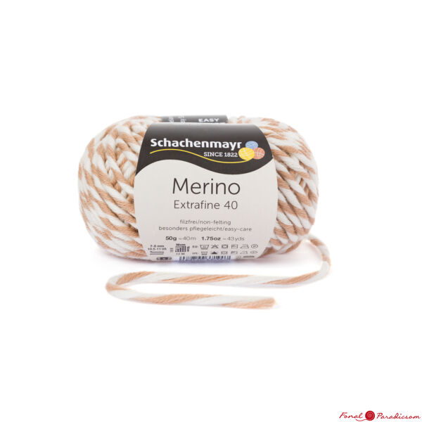 Merino Extrafine 40 krém-tevebarna 00382