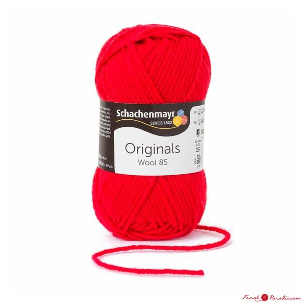 Wool 85  cseresznye piros 00231