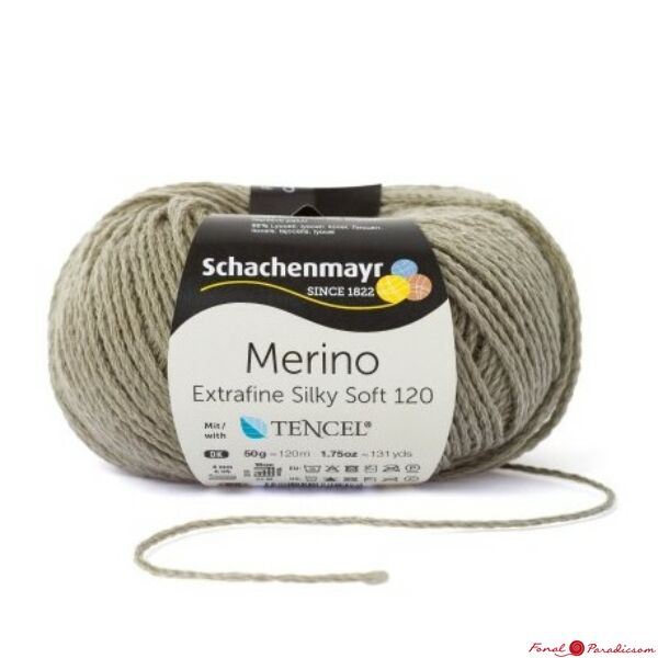 Merino Extrafine Silky Soft 120 világos oliva 00575