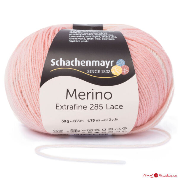  Merino Extrafine 285 Lace színátmenetes csipkefonal natur-rózsaszín-kék 00580