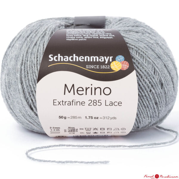 Merino Extrafine 285 Lace csipkefonal flanel melírozott 00592