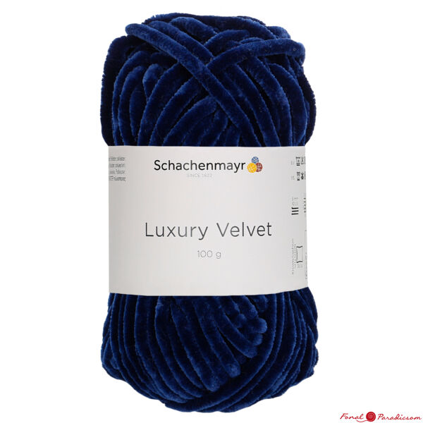 Luxury Velvet  navy kék 00050