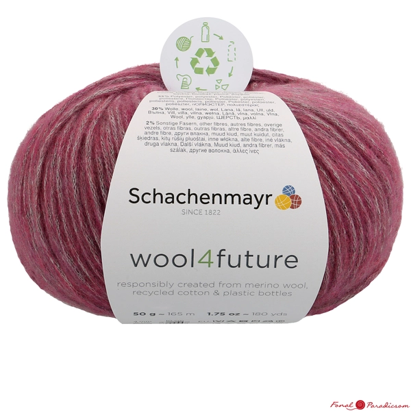 wool4future mulberry, bordó 00045