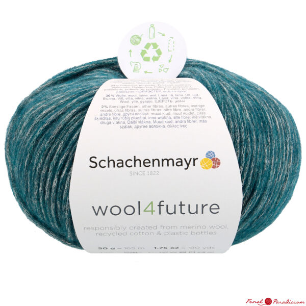 wool4future teal, zöld 00065