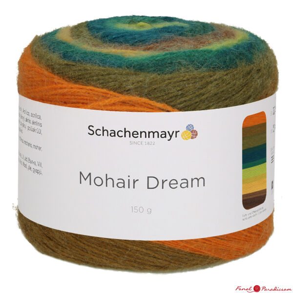 Mohair dream hosszan színátmenetes sütifonal earth color 00086