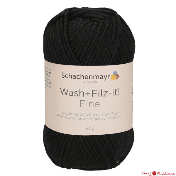 Wash+ Filz-it! Fine fekete 00101