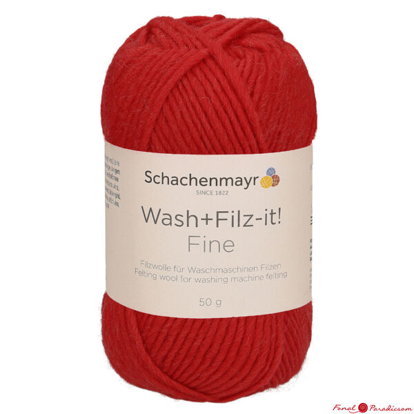 Wash+ Filz-it! Fine piros 00119