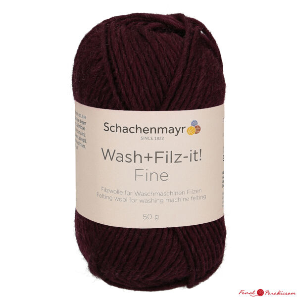 Wash+ Filz-it! Fine burgundi botdó 00145