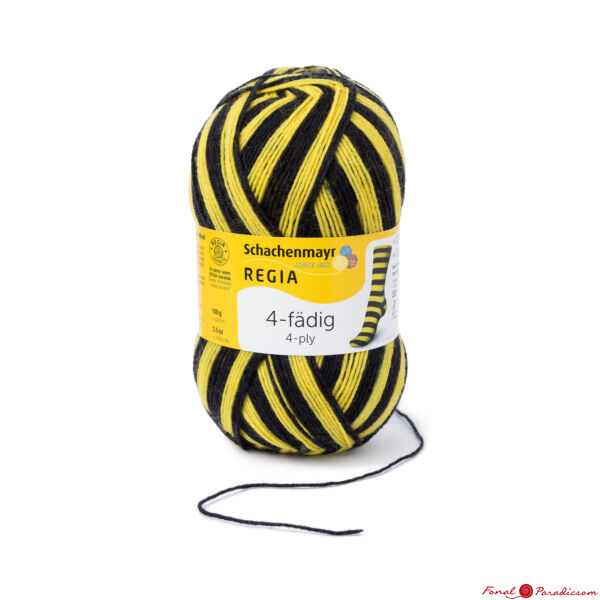 Regia Stadion zoknifonal 100 g fekete-sárga 05391