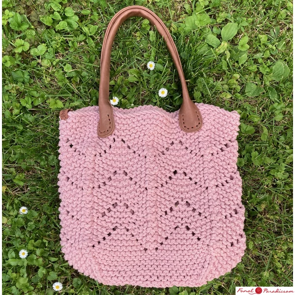 Kézműves bőr felvarrható táskafül