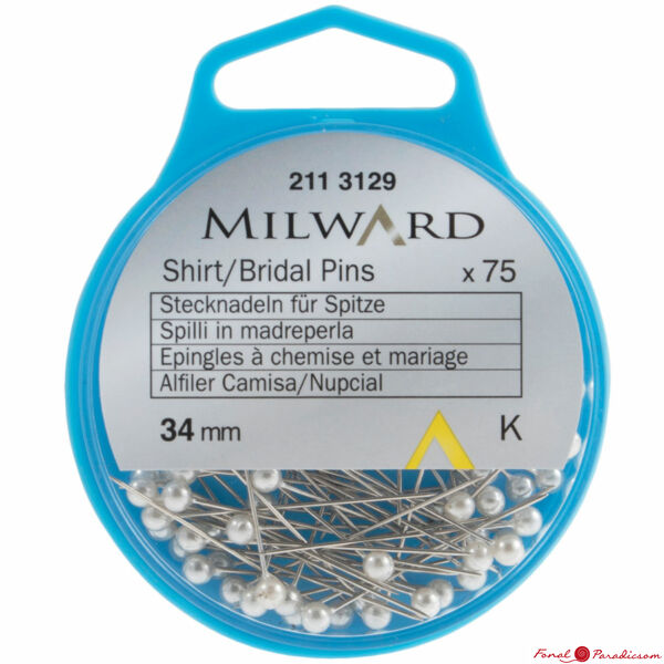 Milward gyöngyfejű gombostű 34 mm
