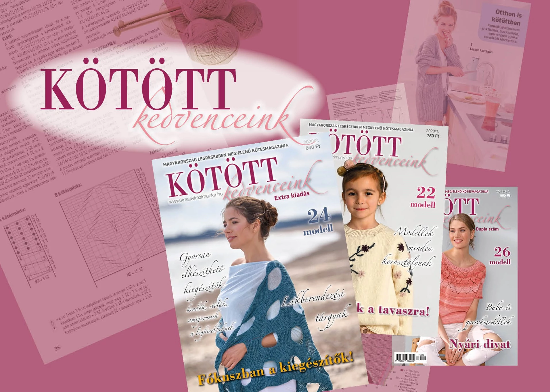 Kötött kedvenceink magazin éves előfizetés