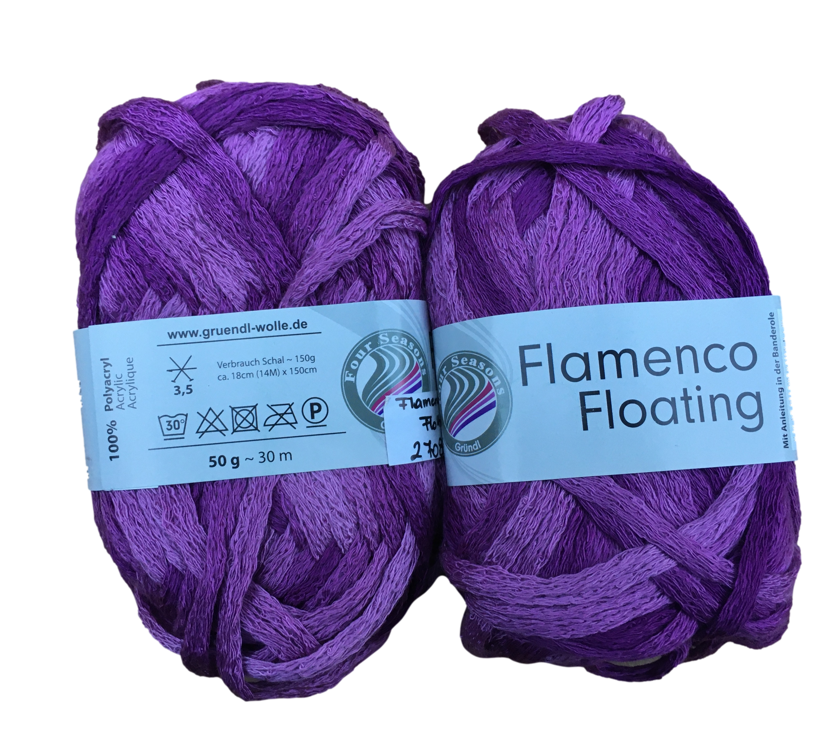 Flamenco Color színátmenetes sálfonal lila 2x50g