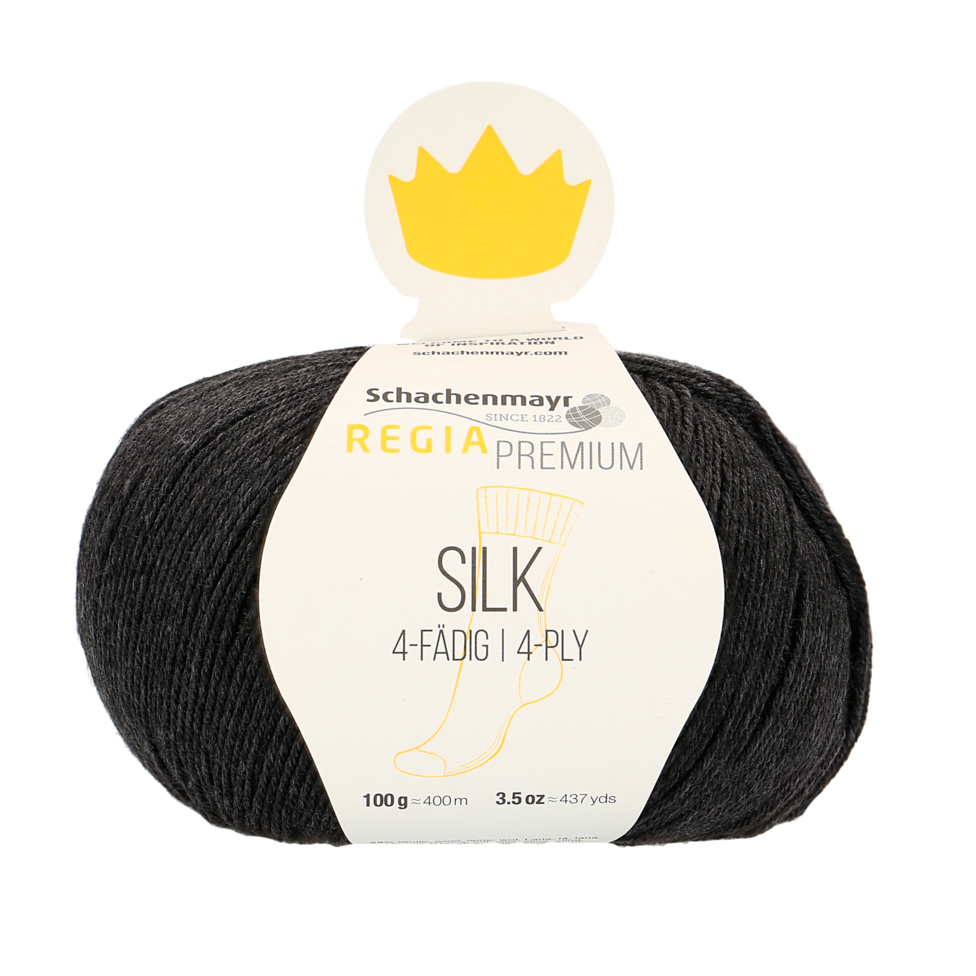 Regia Premium Silk antracit szürke melirozott 00098