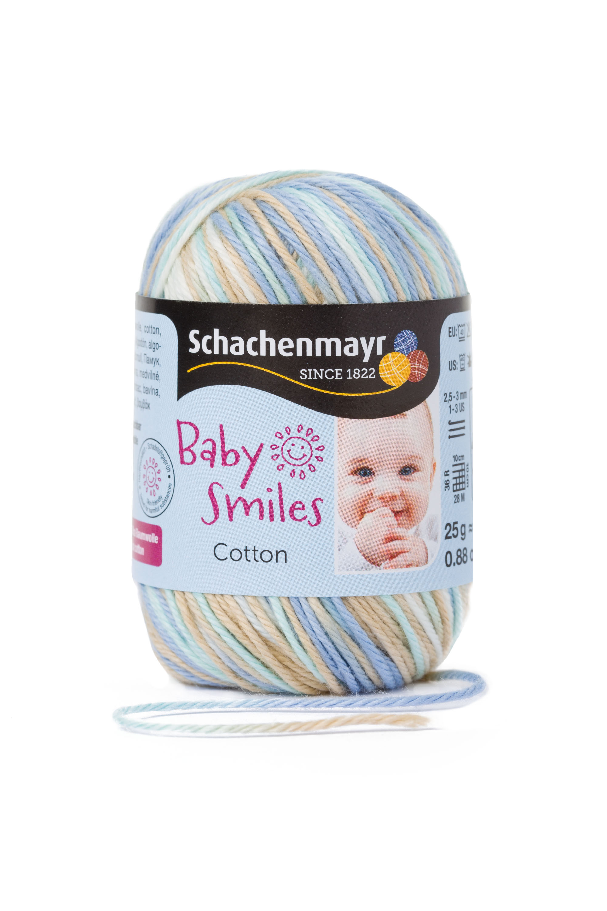 Cotton Baby Smiles baba kék color 02081