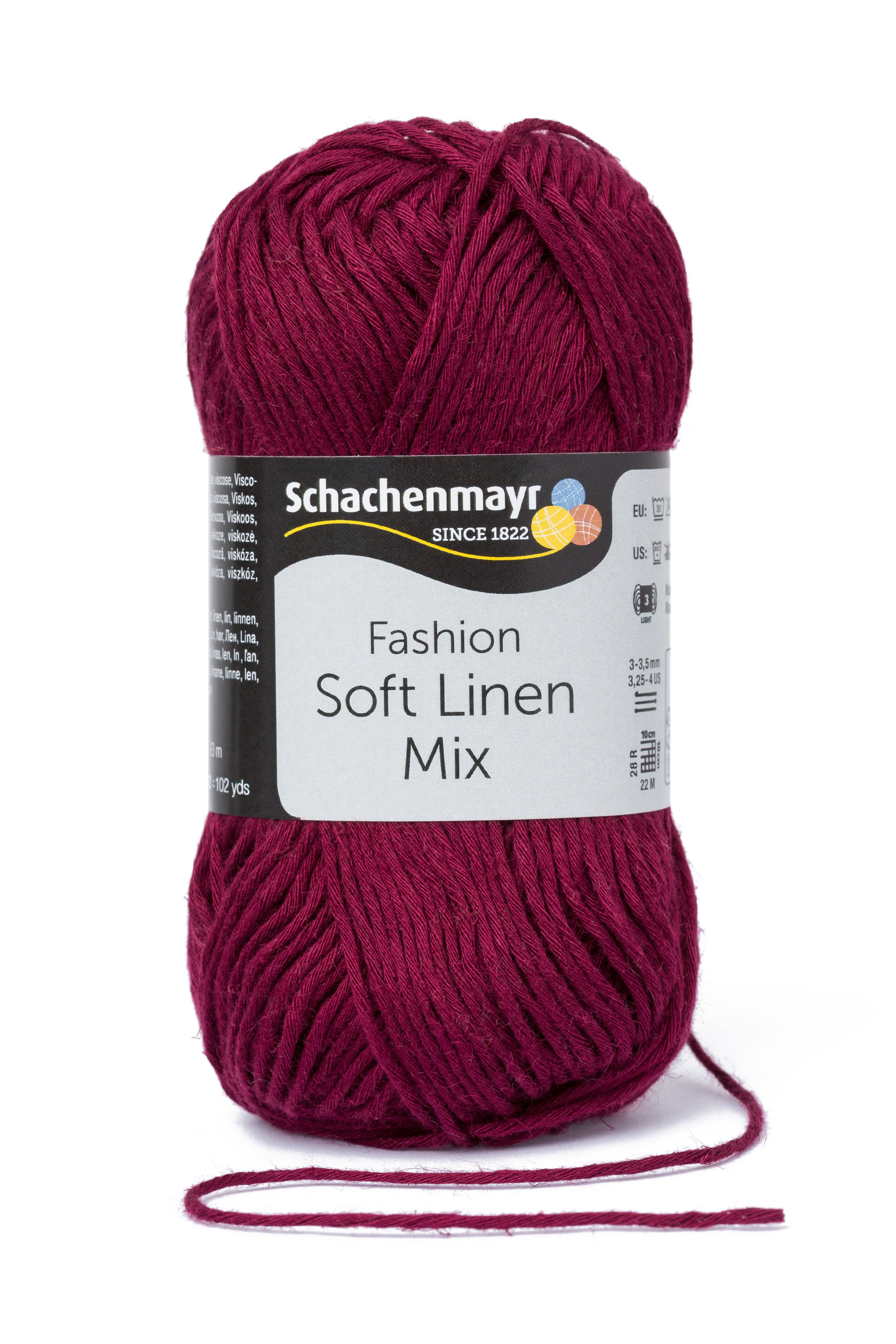 Soft Linen Mix burgundi 00033