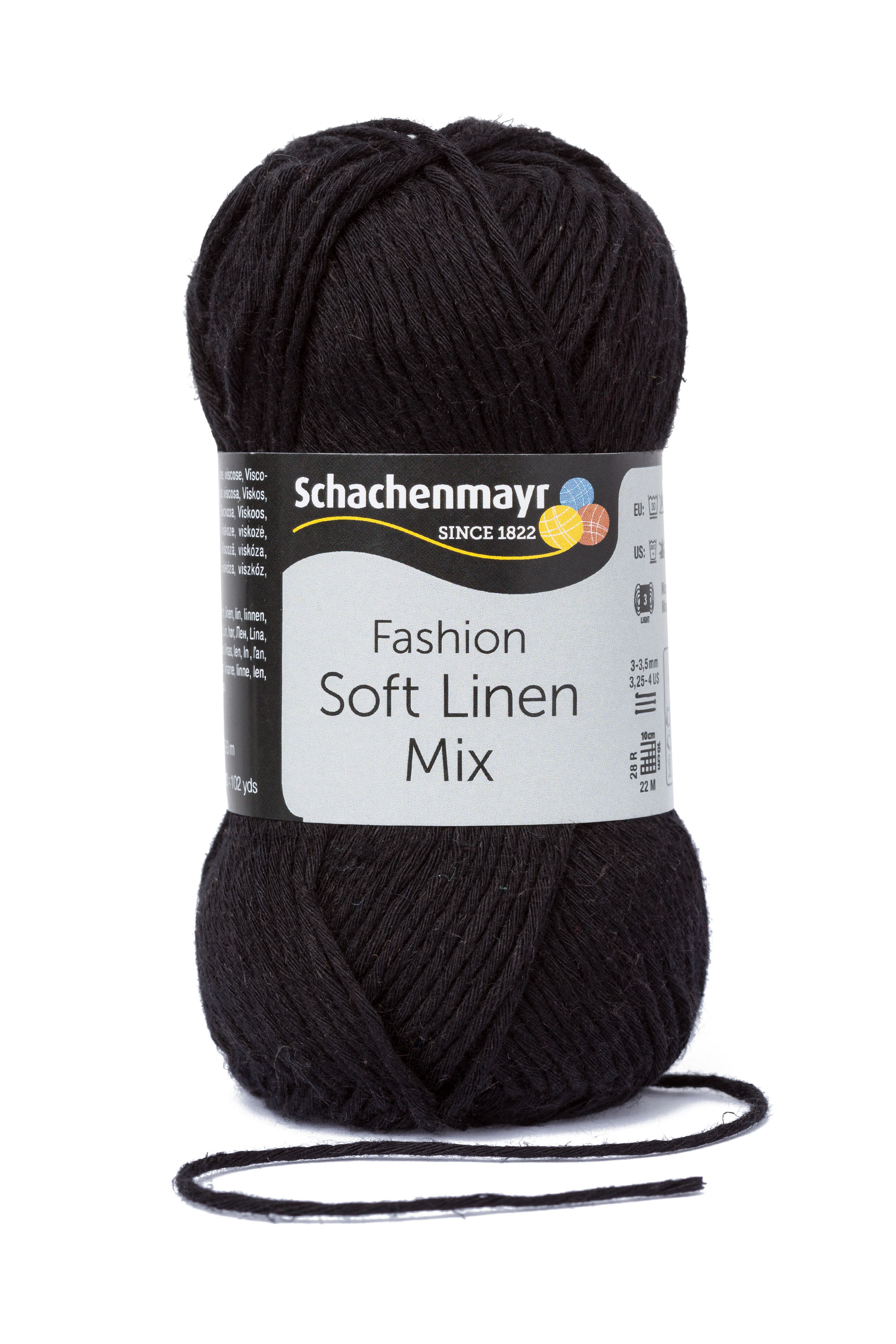 Soft Linen Mix fekete 00099