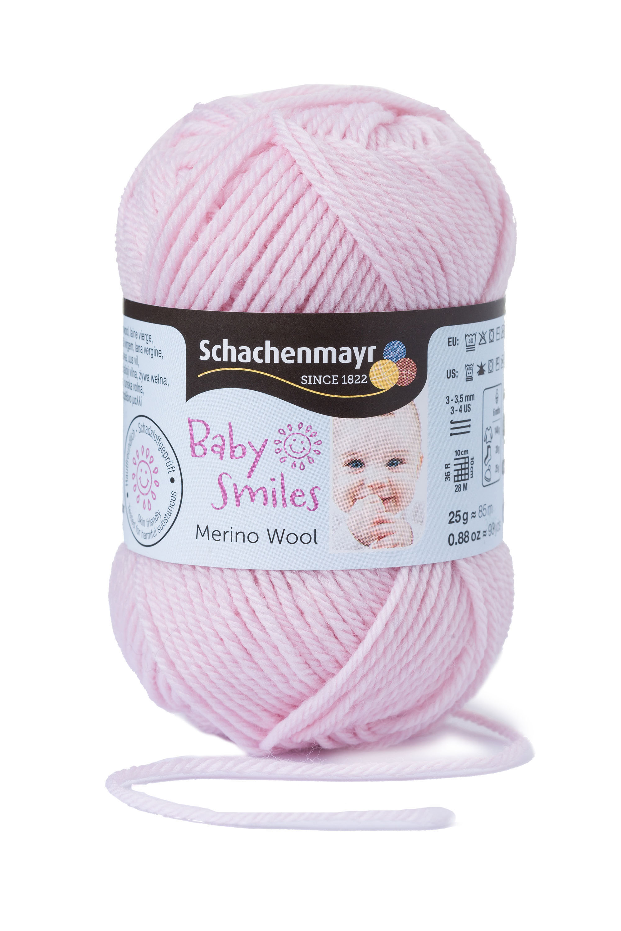 Merino Wool Baby Smile Baba rózsaszín 01035